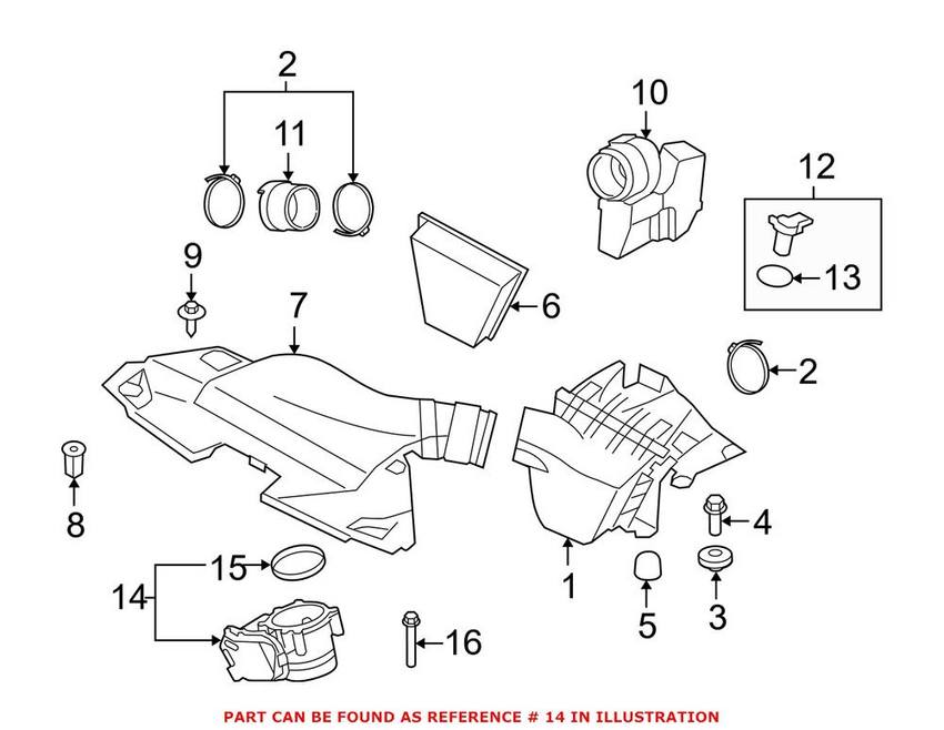 BMW Throttle Body 13547556118